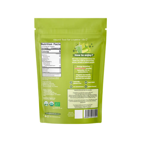 Matcha Thé Vert en poudre Bio | Superfood à base de plantes | ILOVEME