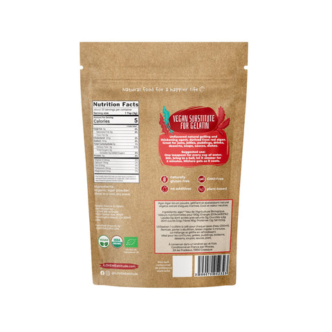 Agar Agar en poudre Bio | Gélifiant Vegan | ILOVEMEattitude