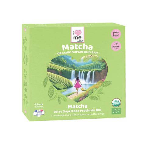 Barre Matcha protéinée Bio | Superfood Vegan | ILOVEMEattitude