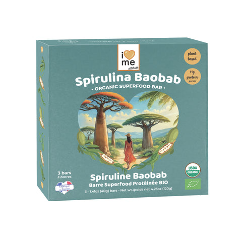Barre Spiruline Baobab protéinée Bio | Superfood Vegan | ILOVEMEattitude