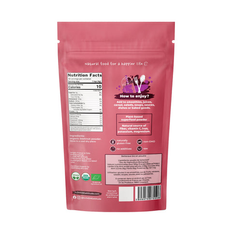 Betterave en poudre Bio | Superfood à base de plantes | I LOVE ME