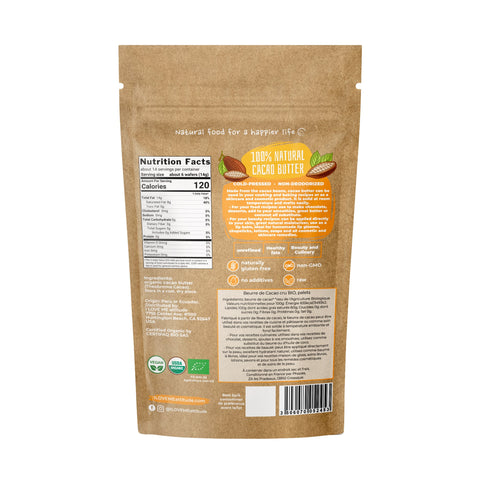 Beurre de Cacao en palets Bio | Pur et Naturel | ILOVEMEattitude