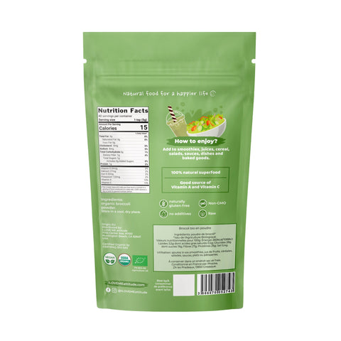 Brocoli en poudre Bio | Superfood à base de plantes | ILOVEMEattitude