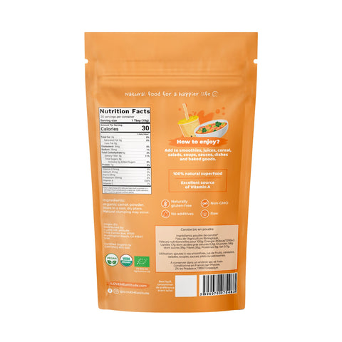 Carotte en poudre Bio | Superfood à base de plantes | ILOVEMEattitude