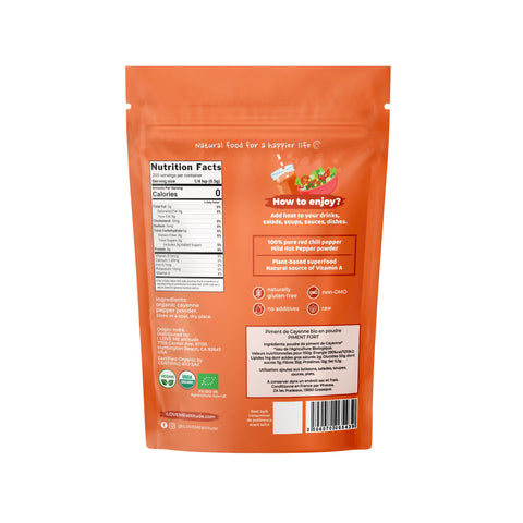 Piment fort de Cayenne en poudre Bio | A base de plantes | I LOVE ME