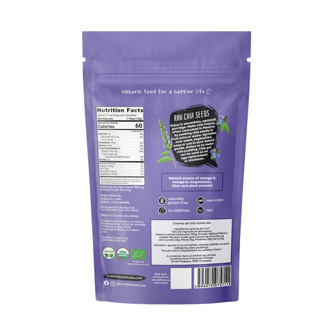 Graines de Chia noires crues Bio | Superfood Vegan | ILOVEMEattitude