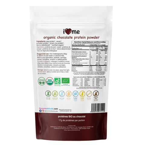 Protéines au Chocolat Bio | À base de plantes | ILOVEMEattitude