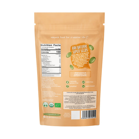 Graines de Courge décortiquées crues Bio | Superfood | I LOVE ME
