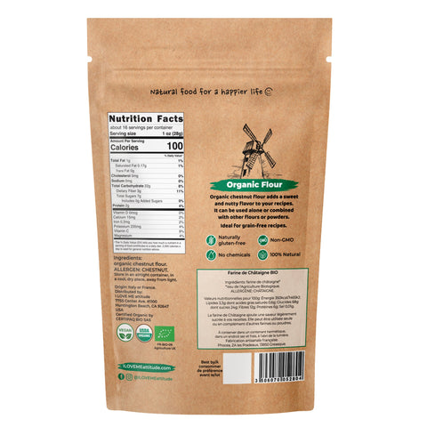 Farine de Châtaigne Bio | Cuisinez Bio | Superfood ILOVEMEattitude