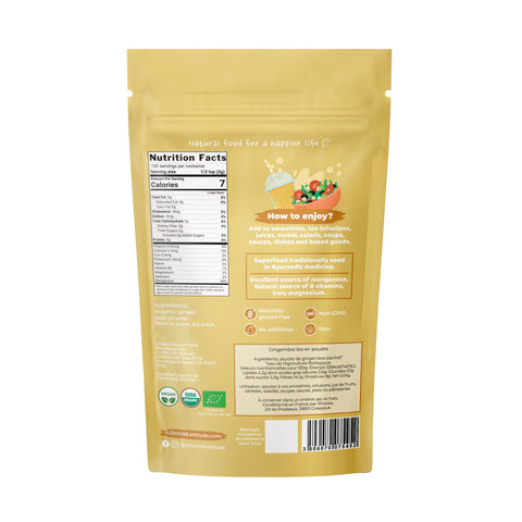 Gingembre en poudre Bio | Superfood à base de plantes | I LOVE ME
