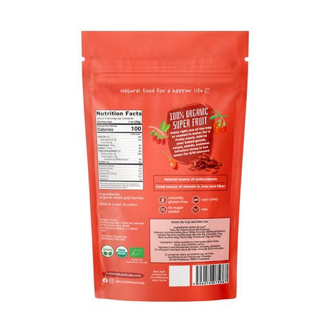Baies de Goji séchées Bio | Superfood Fruits séchés | ILOVEMEattitude