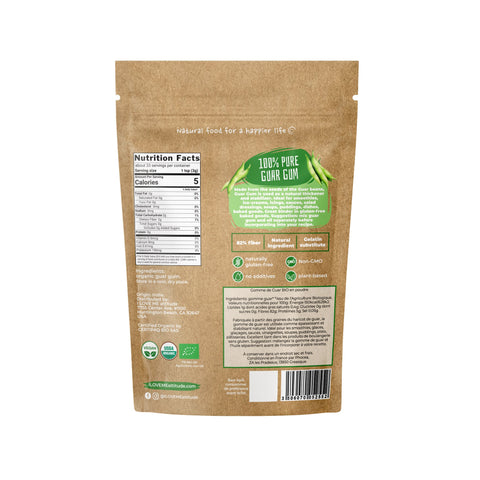 Gomme de Guar en poudre Bio | Gélifiant Vegan | ILOVEMEattitude