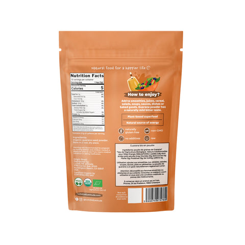 Guarana en poudre Bio | Superfood A base de plantes | ILOVEMEattitude