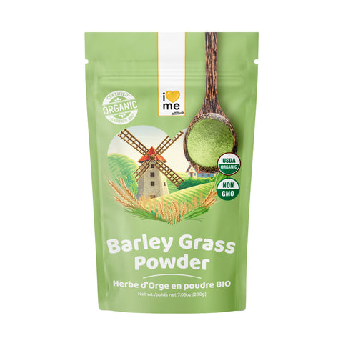 Herbe d'Orge en poudre Bio | Superfood à base de plantes | I LOVE ME