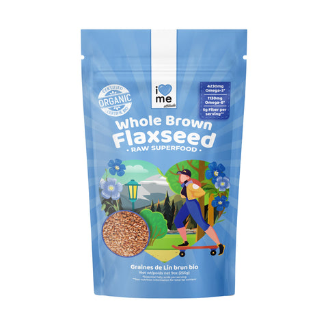 Graines de Lin Brun crues Bio | Superfood Vegan | ILOVEMEattitude