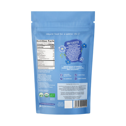Graines de Lin Brun crues Bio | Superfood Vegan | ILOVEMEattitude
