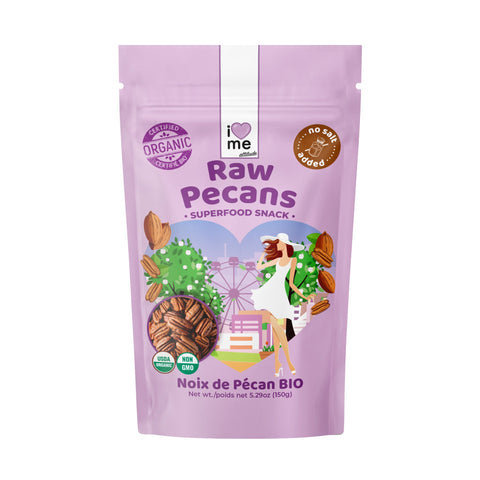 Noix de Pécan crues Bio sans sel | Superfood Vegan | I LOVE ME