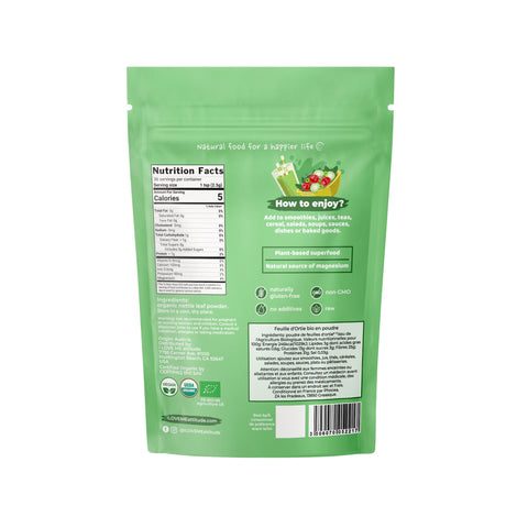 Ortie feuilles en poudre Bio | Superfood à base de plantes | I LOVE ME