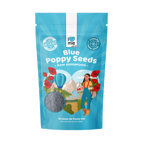 Graines de Pavot Bleu crues Bio | Superfood Vegan | ILOVEMEattitude