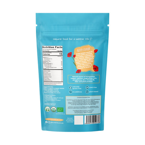 Graines de Pavot Bleu crues Bio | Superfood Vegan | ILOVEMEattitude