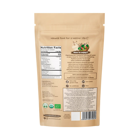 Psyllium blond en poudre Bio | Superfood A base de plantes | ILOVEME