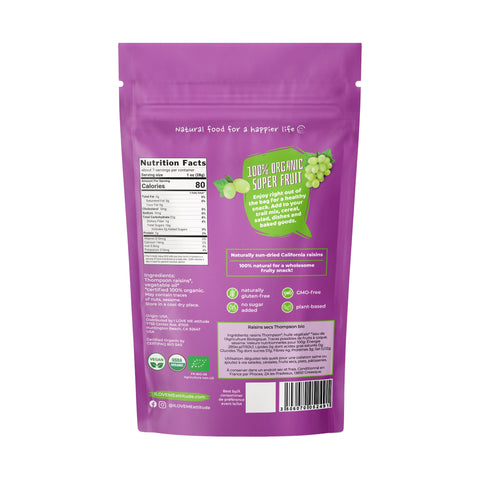 Raisins secs Thompson Bio | Superfood Fruits séchés | ILOVEMEattitude