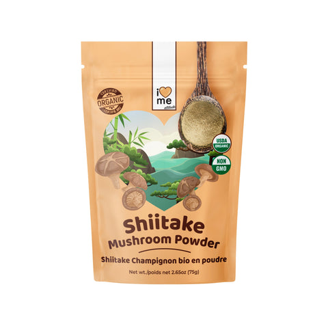 Shiitake Champignon en poudre Bio | A base de plantes | I LOVE ME