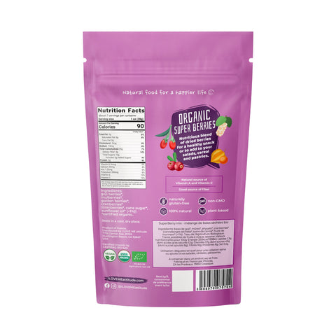 SuperBerry mix baies séchées Bio | Superfood Fruits séchés | I LOVE ME