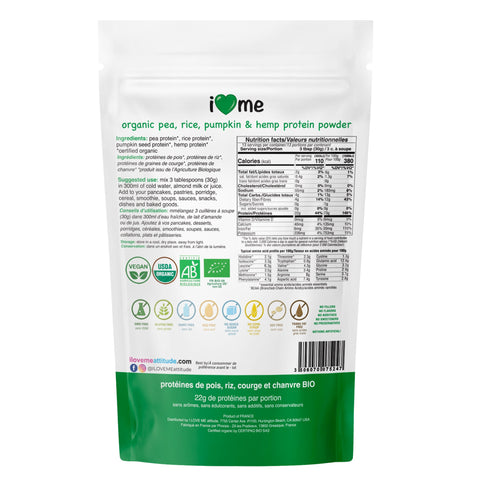 Protéines Vegan mix Bio | À base de plantes | ILOVEMEattitude